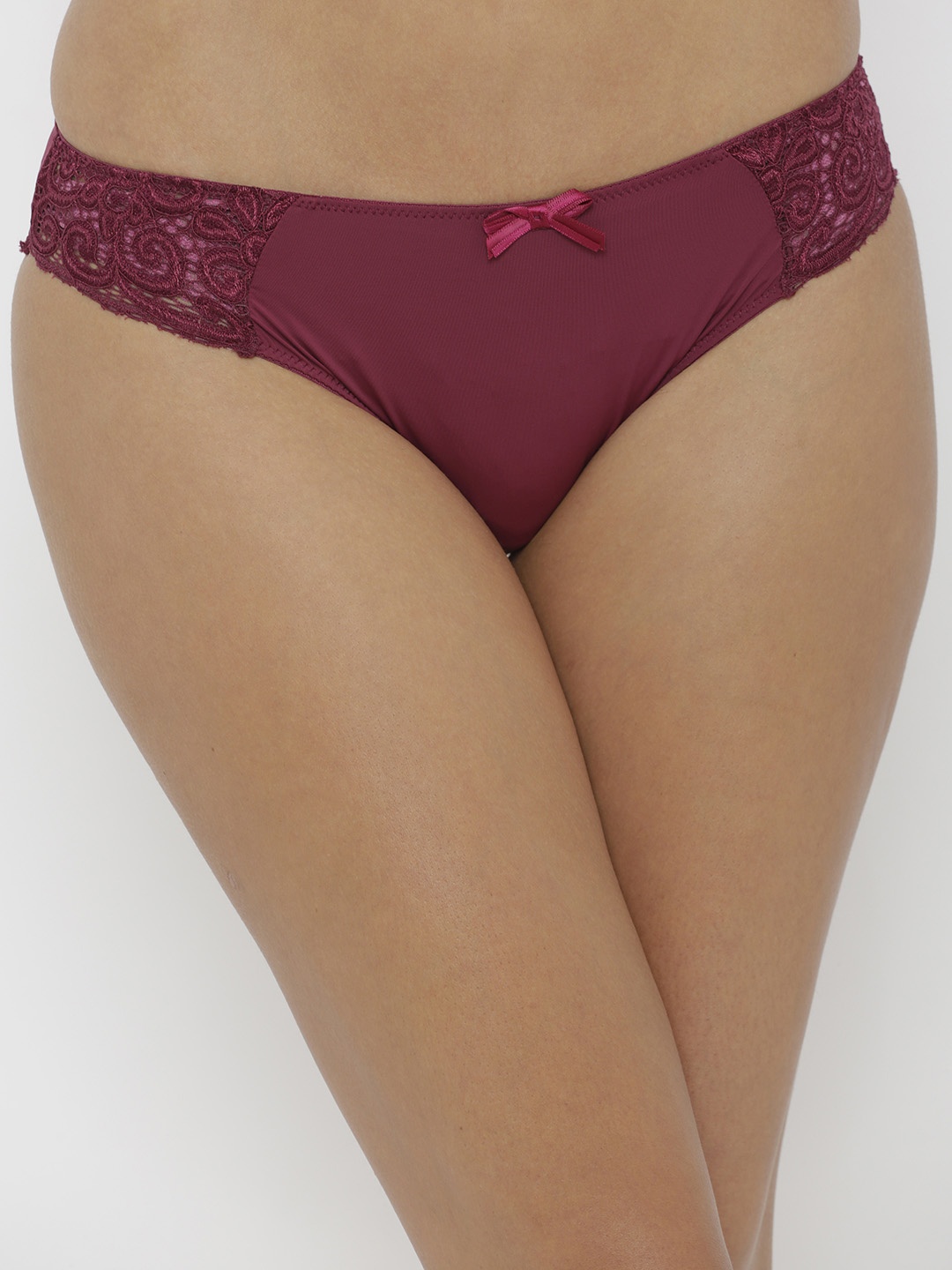 

Candour London Women Maroon Solid Bikini Briefs CAN20P219BIMRN