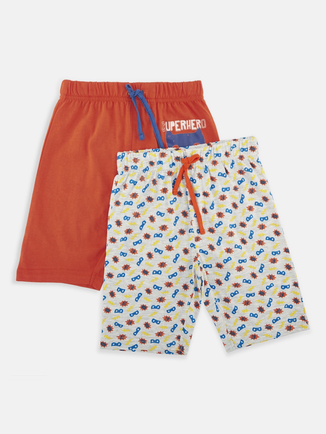

Chirpie Pie by Pantaloons Pack Of 2 Boys Solid Regular Fit Regular Shorts, White