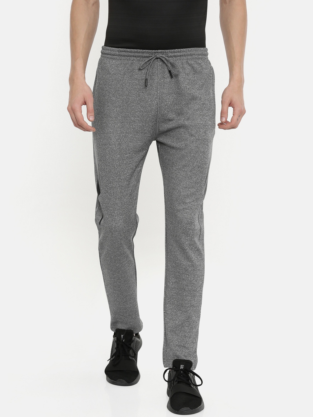 

Proline Active Men Grey Solid Slim-Fit Track Pants