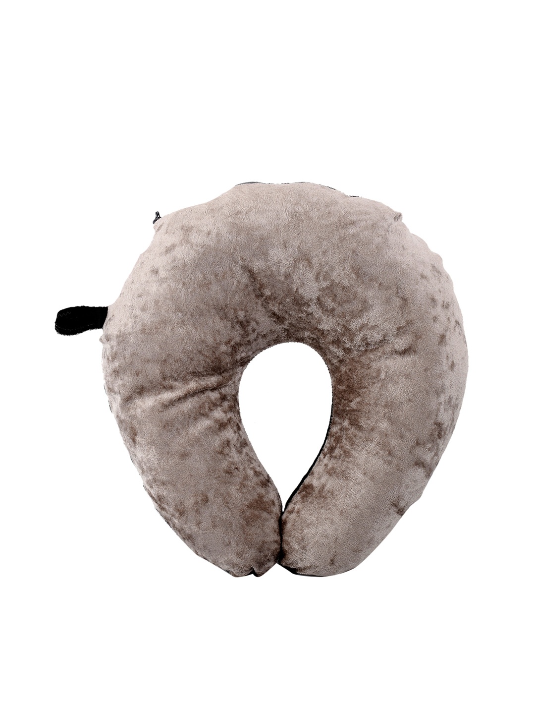 

Kuber Industries Black & Grey U Shaped Memory Foam Travel Neck Pillow