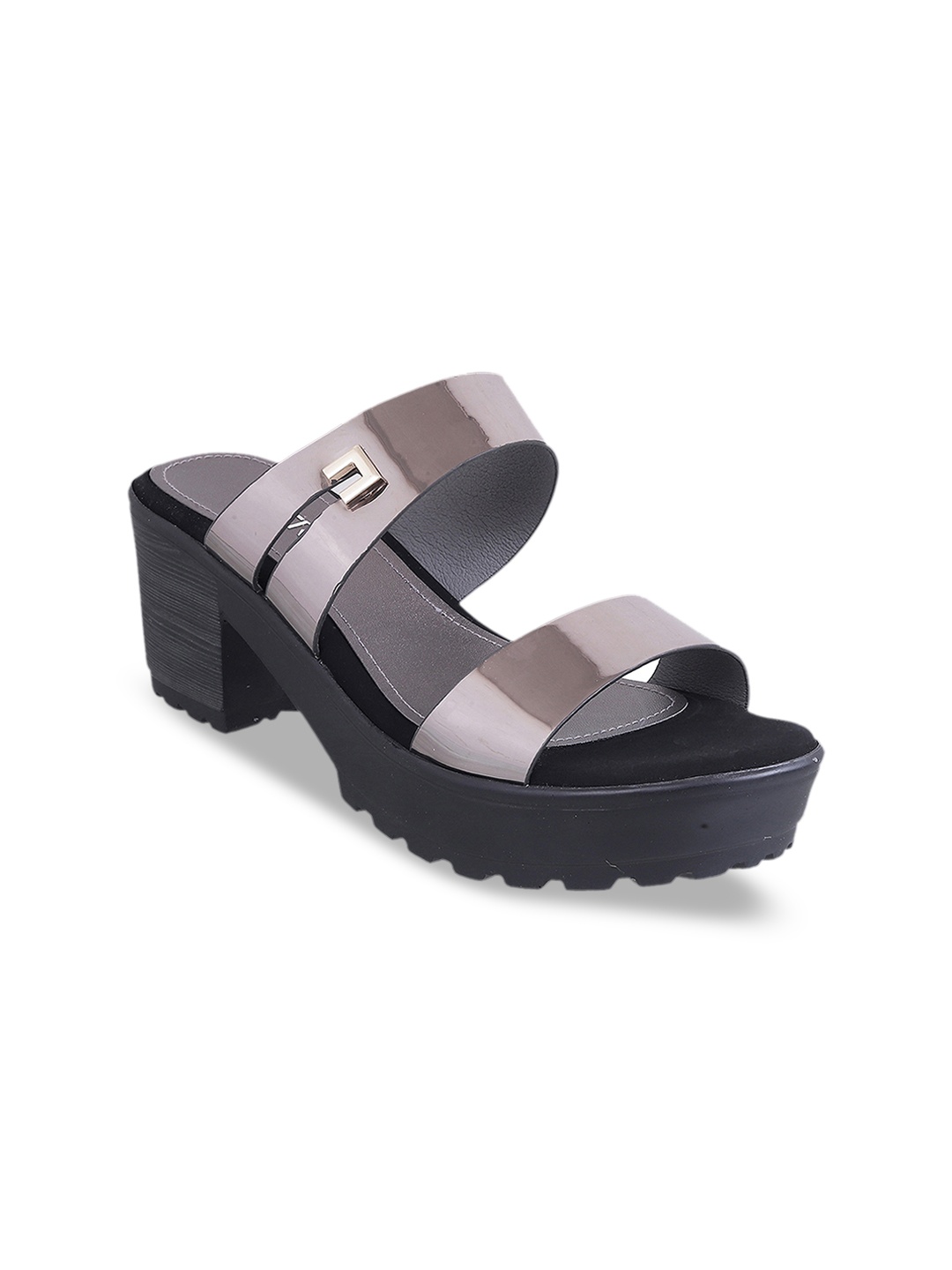 

Metro Women Grey Solid Platform Heels