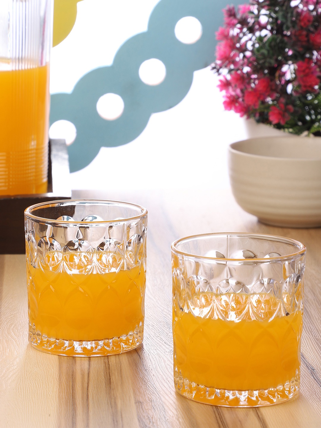 

ceradeco Transparent 6-Pieces Solid Glass Glasses Set