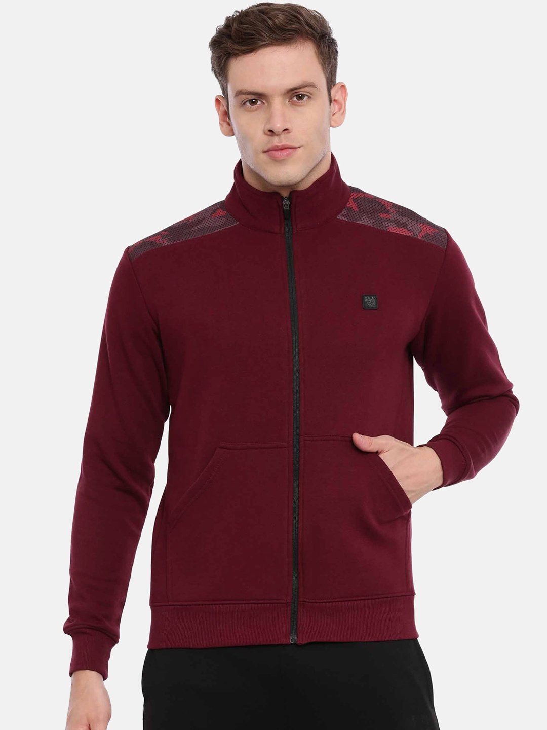 

Proline Active Men Maroon Printed Sweatshirt