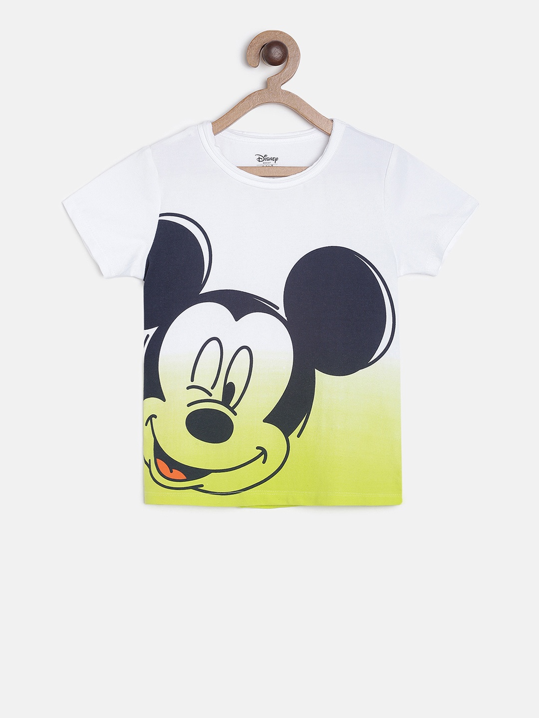 

MINI KLUB Boys White Disney Printed Round Neck T-shirt