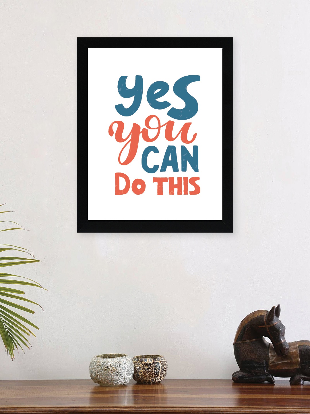 

nest ART White & Blue Paper Plain Inspirational Quotes Printed Framed Wall Art