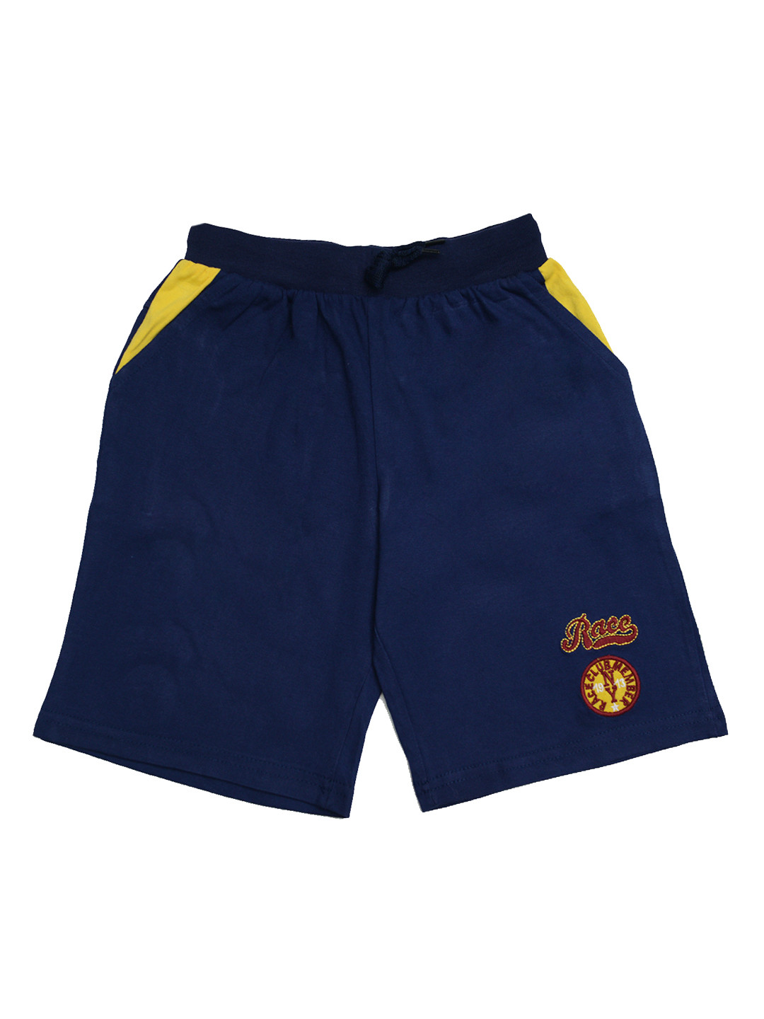 

TINY HUG Boys Navy Blue Solid Regular Fit Regular Shorts