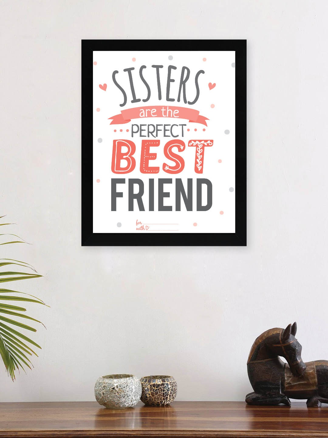 

nest ART Grey & Peach-Coloured Motivational Thoughts Printed Framed Wall Art