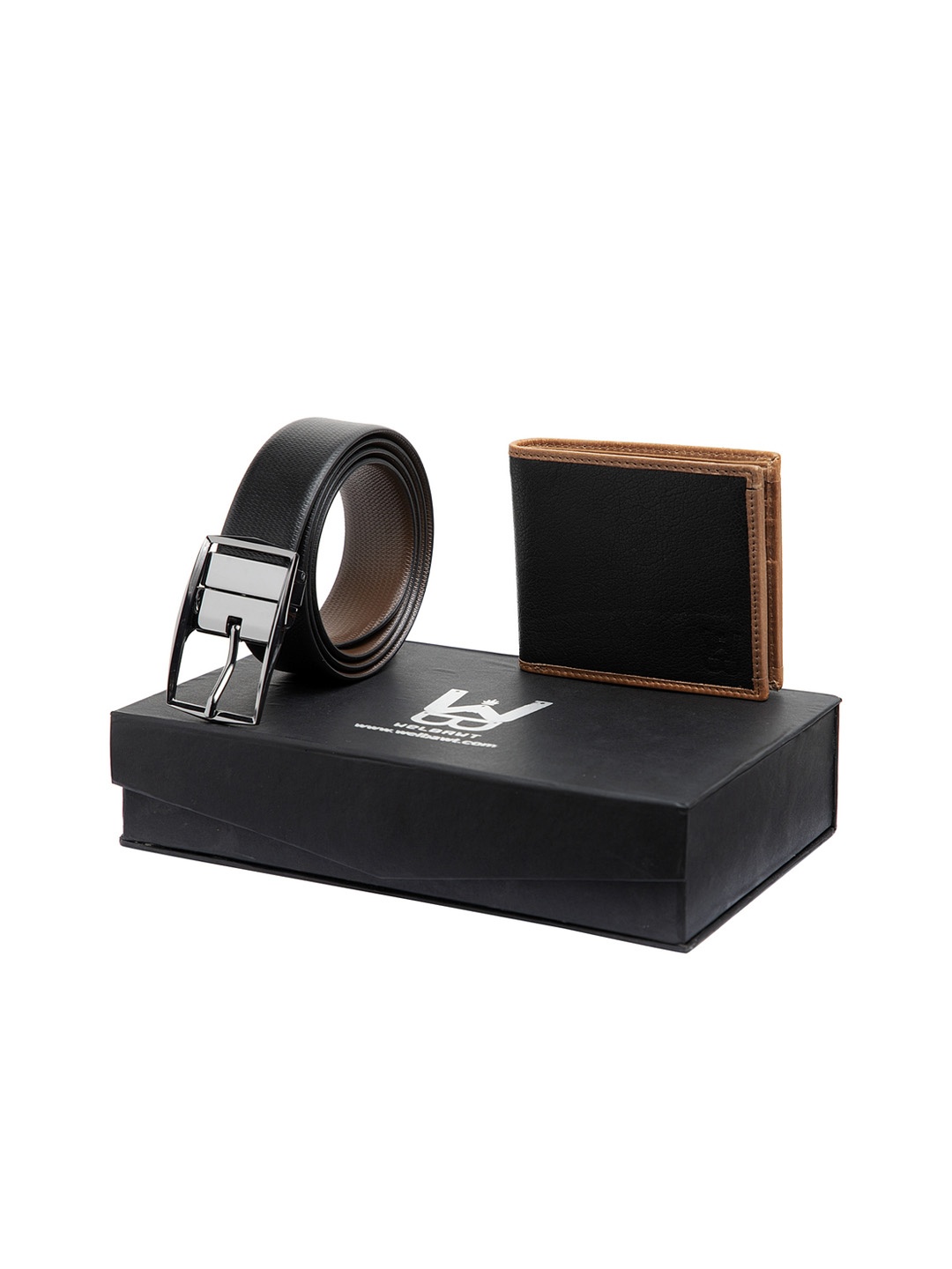 

WELBAWT Men Black & Brown Accessory Gift Set