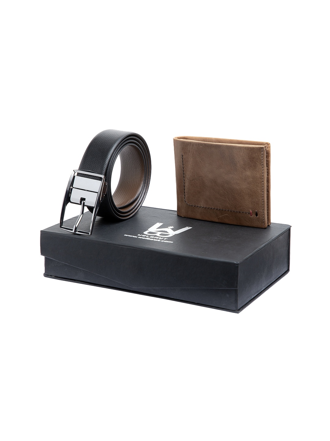 

WELBAWT Men Black & Brown Accessory Gift Set