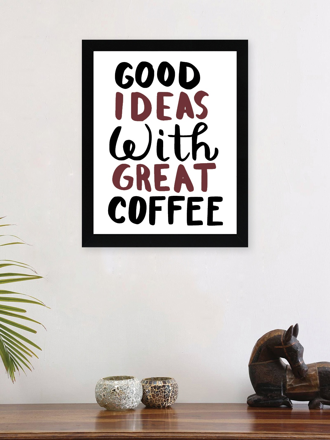 

nest ART White & Black Paper Plain Print Quotes Framed Wall Art