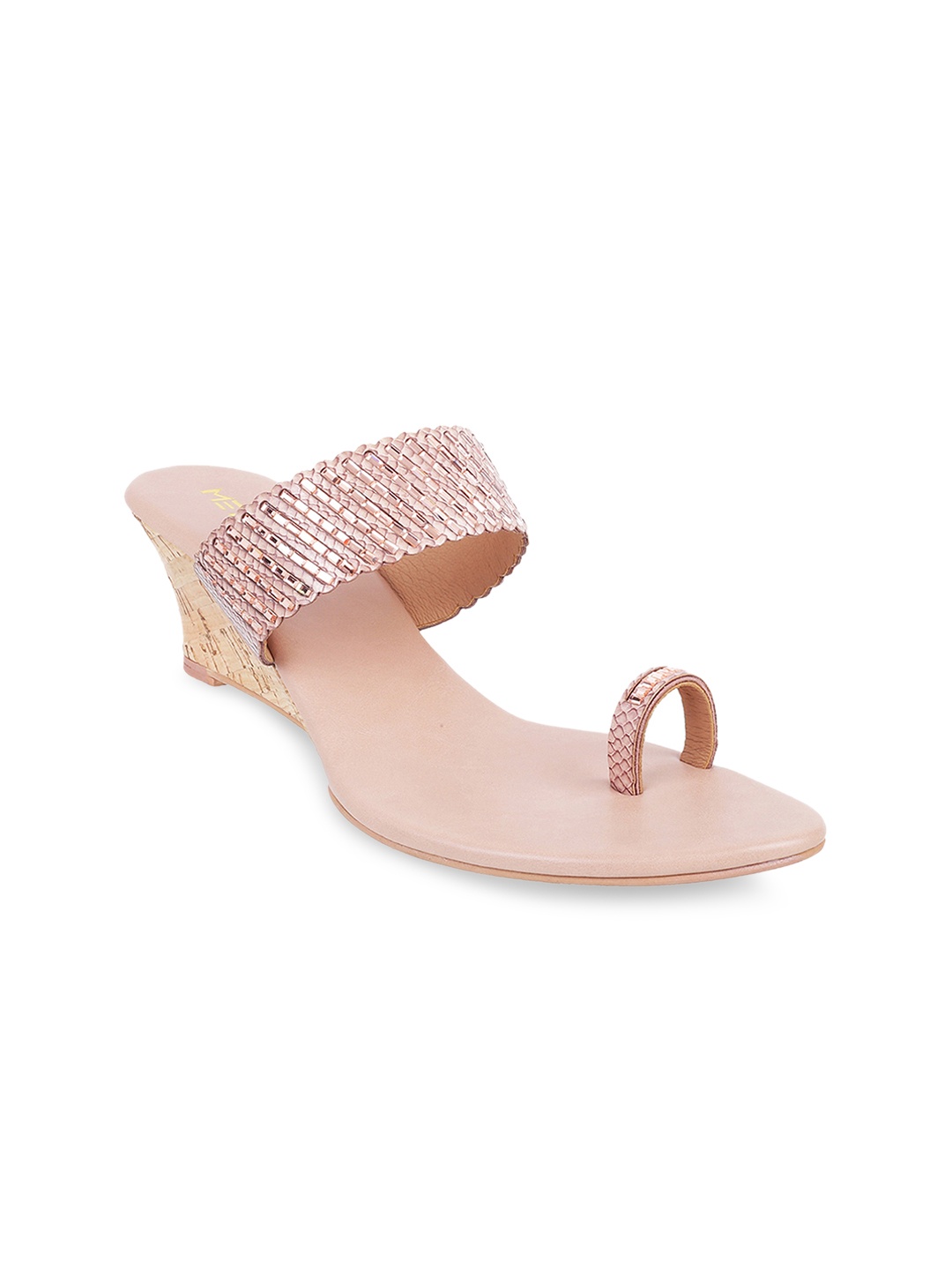 Metro Women Pink Embellished Heels
