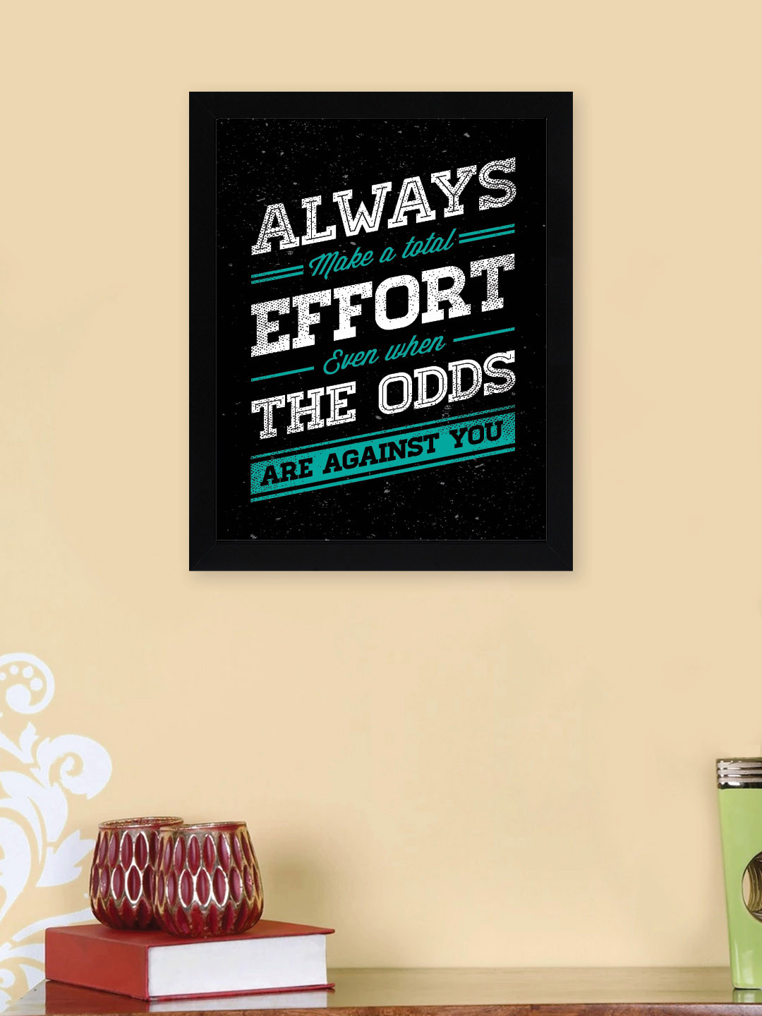 

nest ART Black & White Motivational Thoughts Printed Framed Wall Art