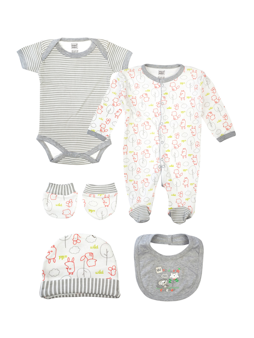 

MeeMee Infant Baby Gift Set, Grey