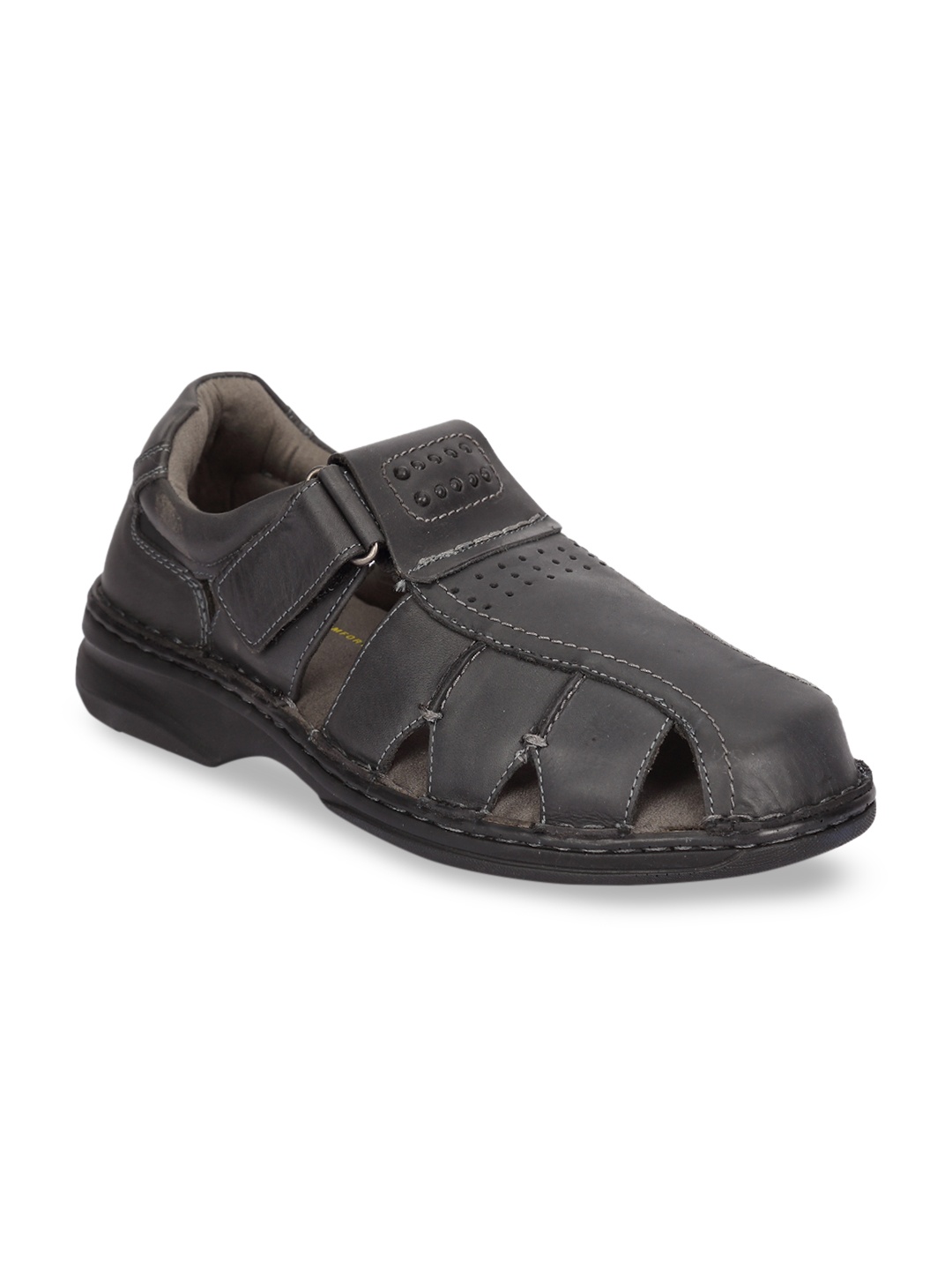 

Florsheim Men Black Leather Fisherman Sandals