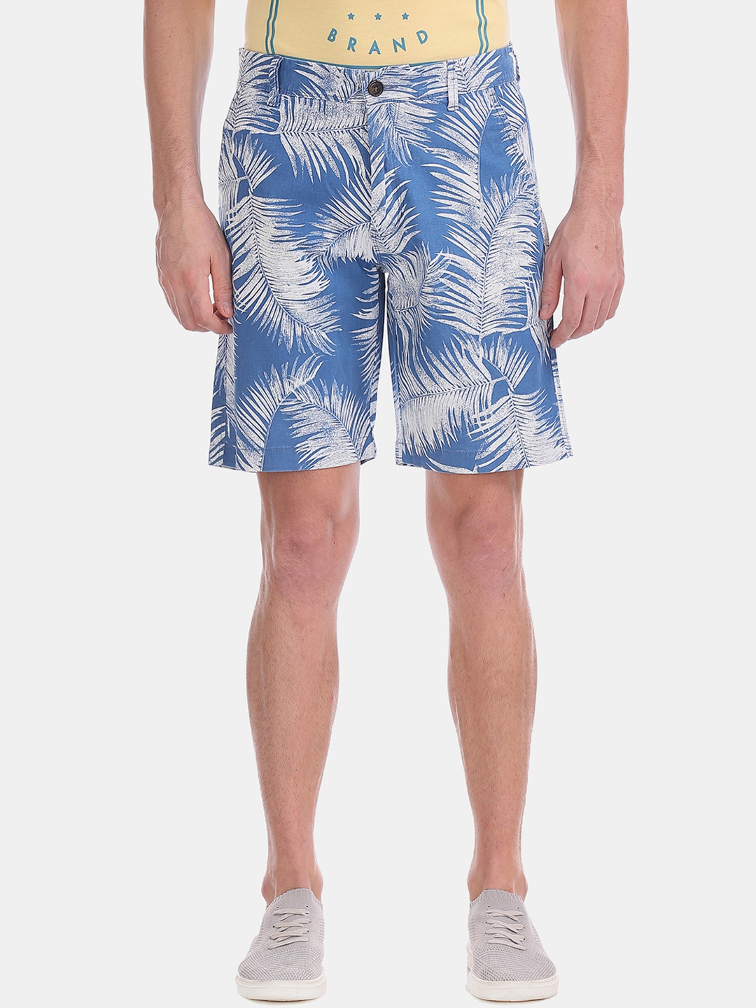 

Aeropostale Men Blue Printed Regular Fit Shorts