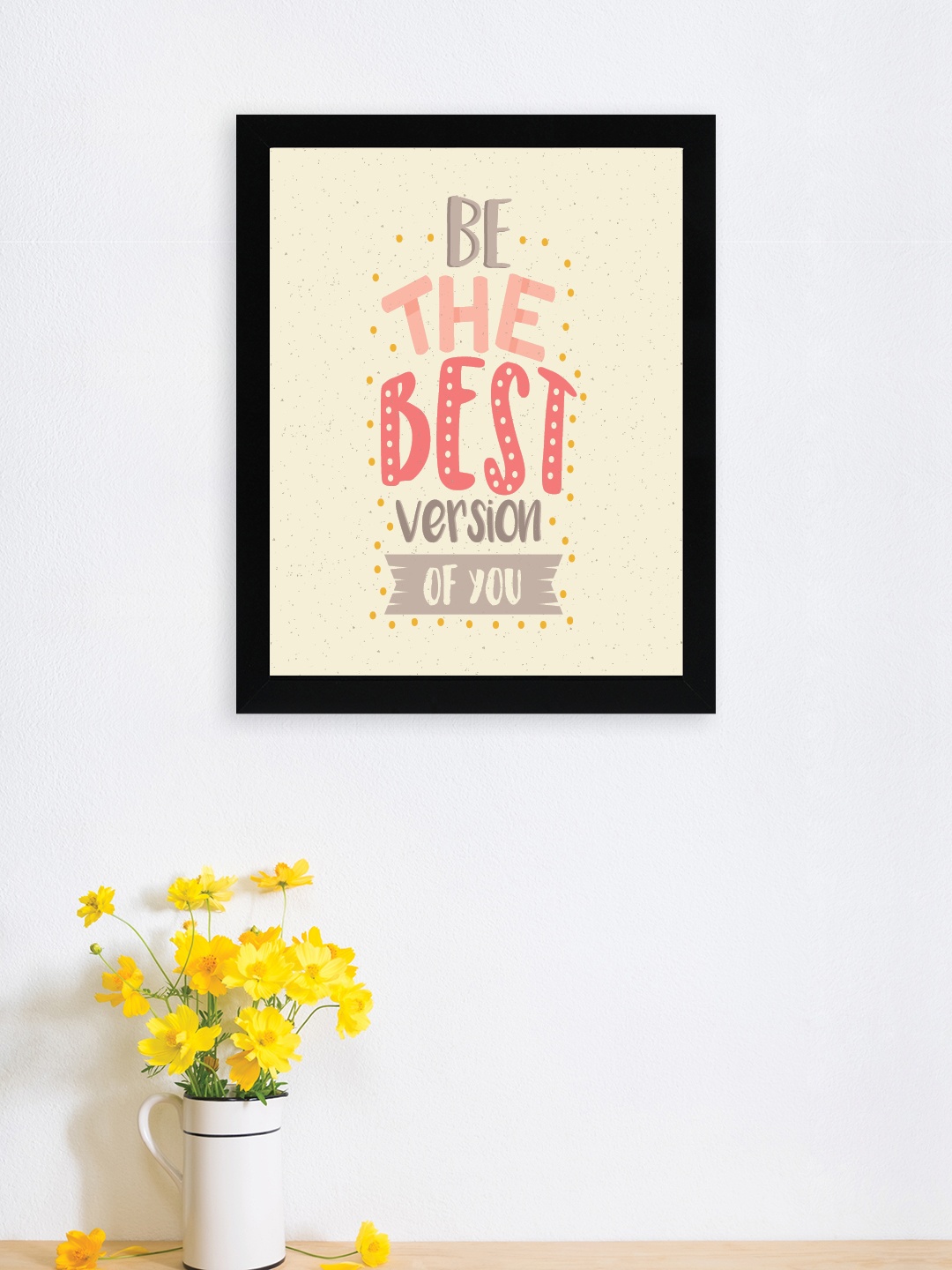 

nest ART Beige & Red Paper Plane Print Quotes Framed Wall Art