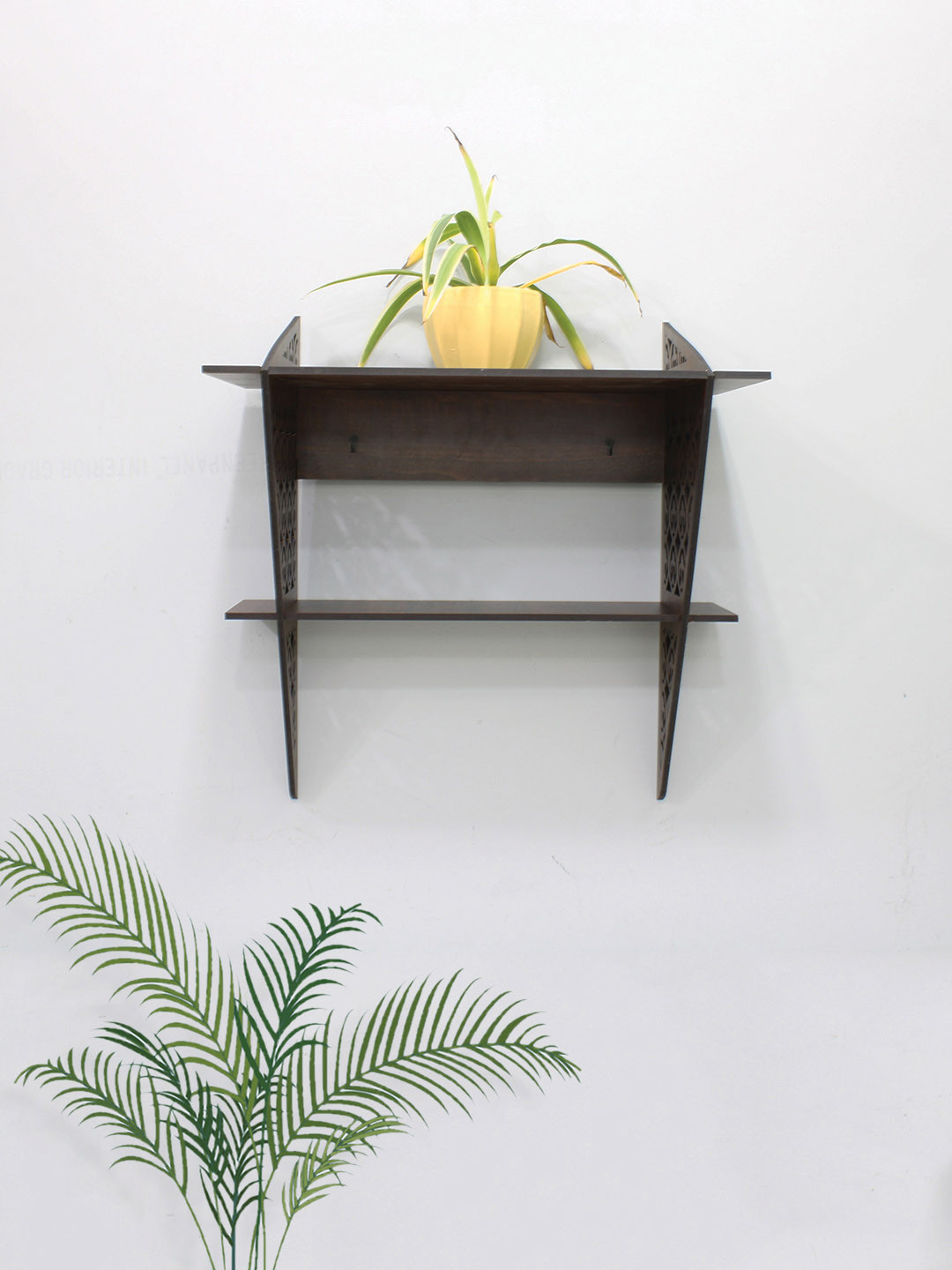 

RANDOM Set of 5 Brown MDF Basic Wall Shelf
