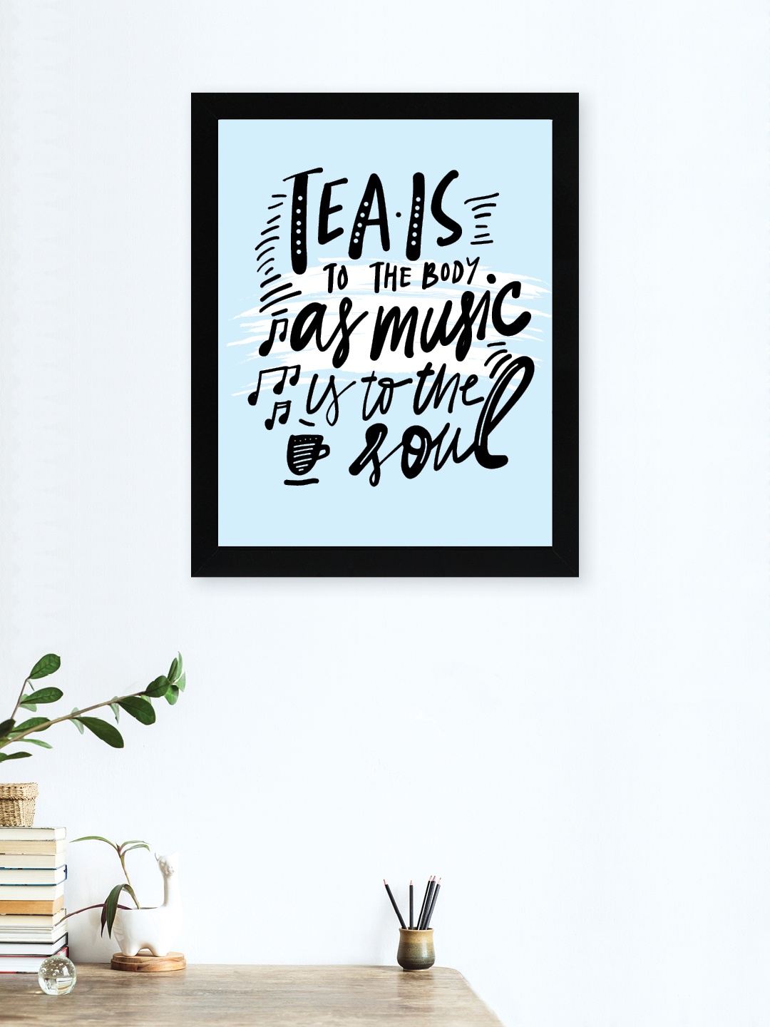 

nest ART Blue & Black Printed Paper Plane Quotes Framed Wall Art