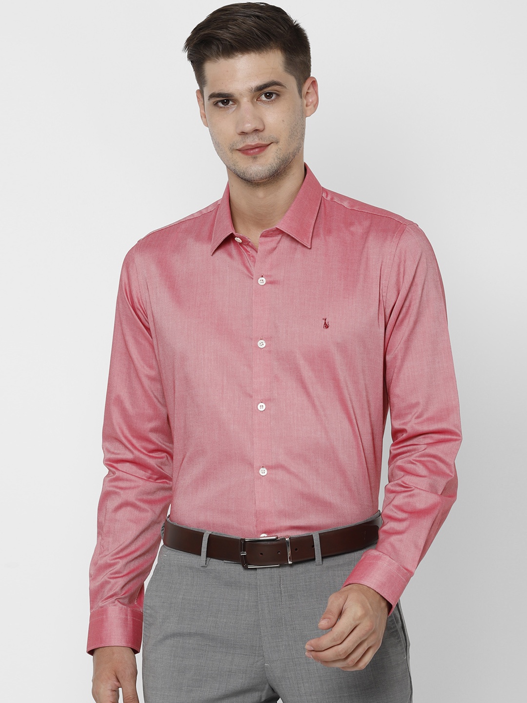 

SIMON CARTER LONDON Men Pink Regular Fit Solid Formal Shirt