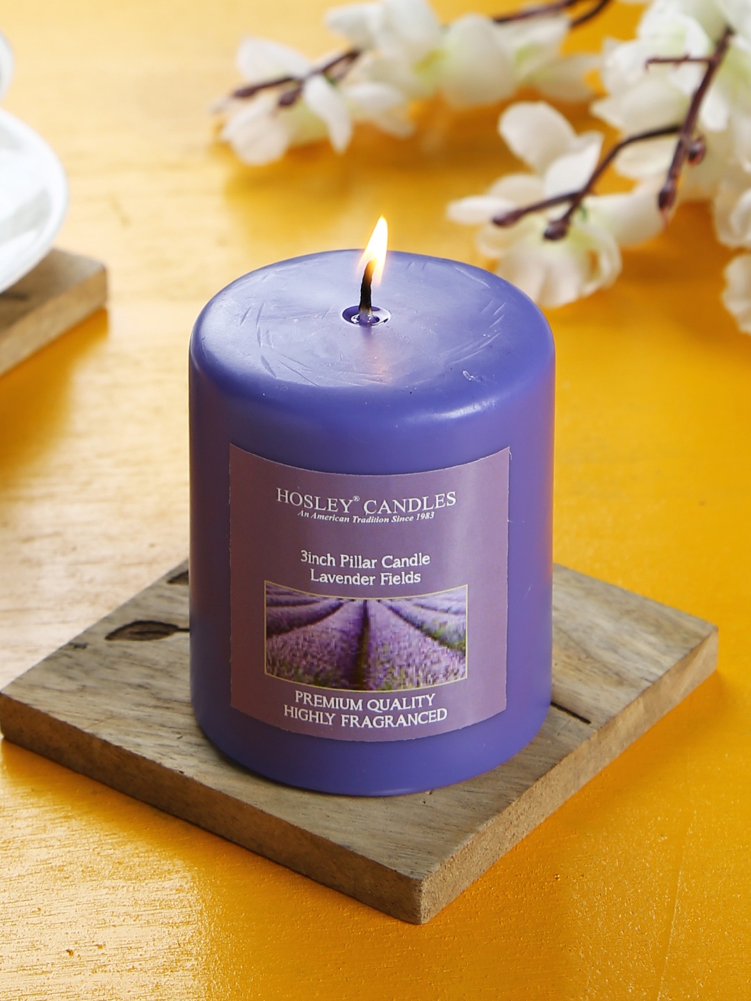 

HOSLEY Purple Lavender Fields Scented Candle