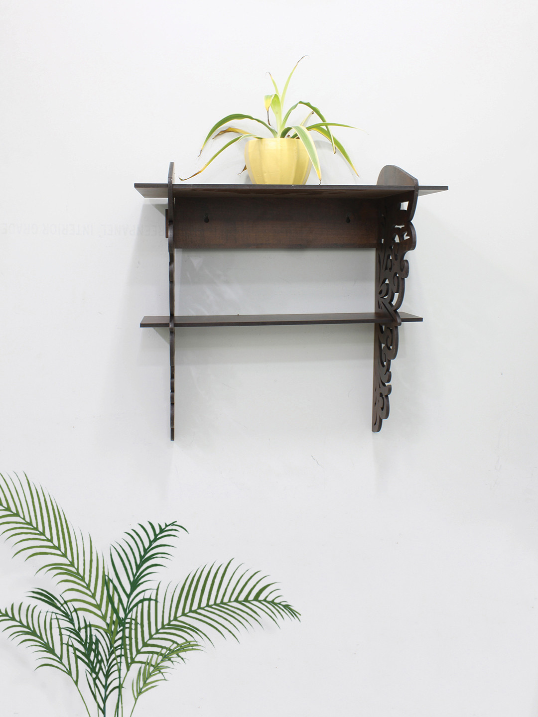 

RANDOM Set of 5 Brown MDF Basic Wall Shelf