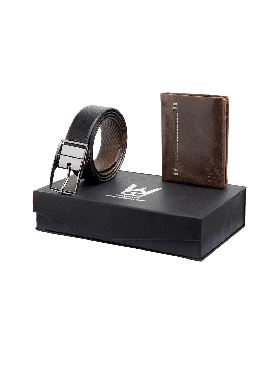 

WELBAWT Men Black & Brown Accessory Gift Set