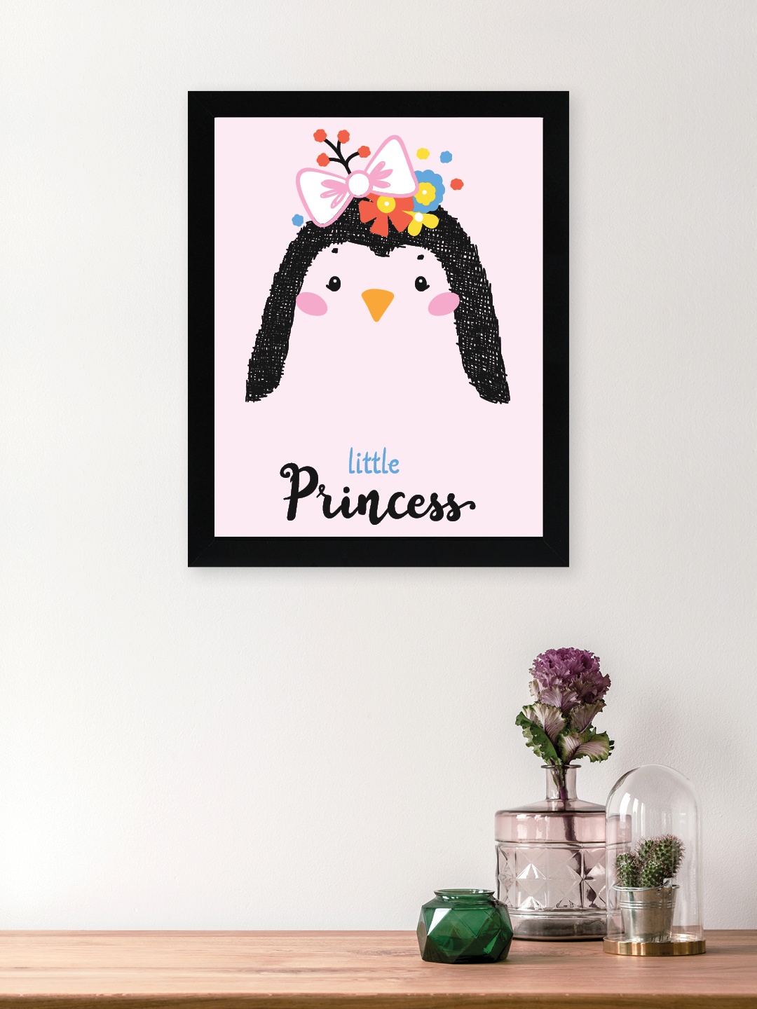 

nest ART Pink & Black Paper Plain Print Quotes Framed Wall Art