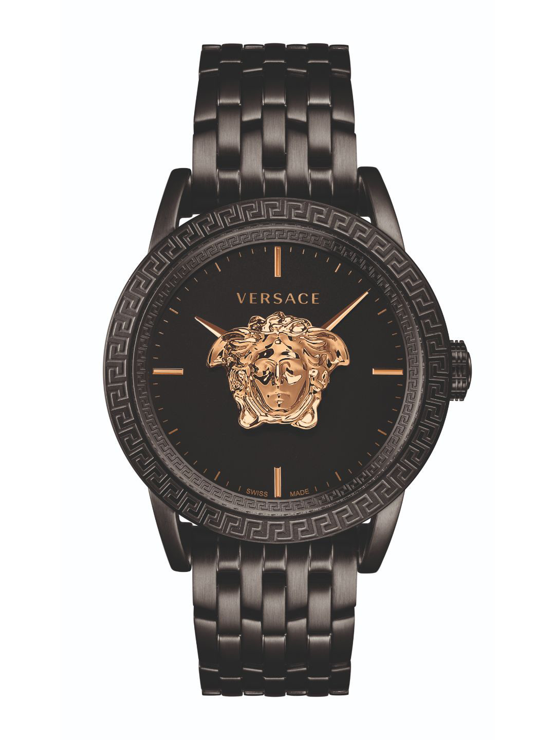 

Versace Men Black & Gold-Toned Analogue Watch