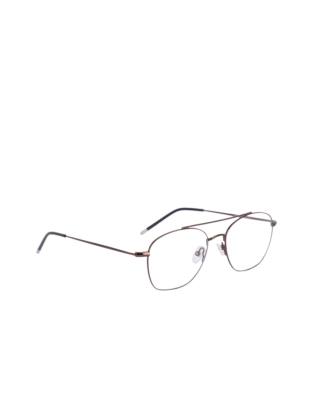 

MARC LOUIS Unisex Brown & Black Solid Full Rim Square Frames MLRB3274 C5 50 FR