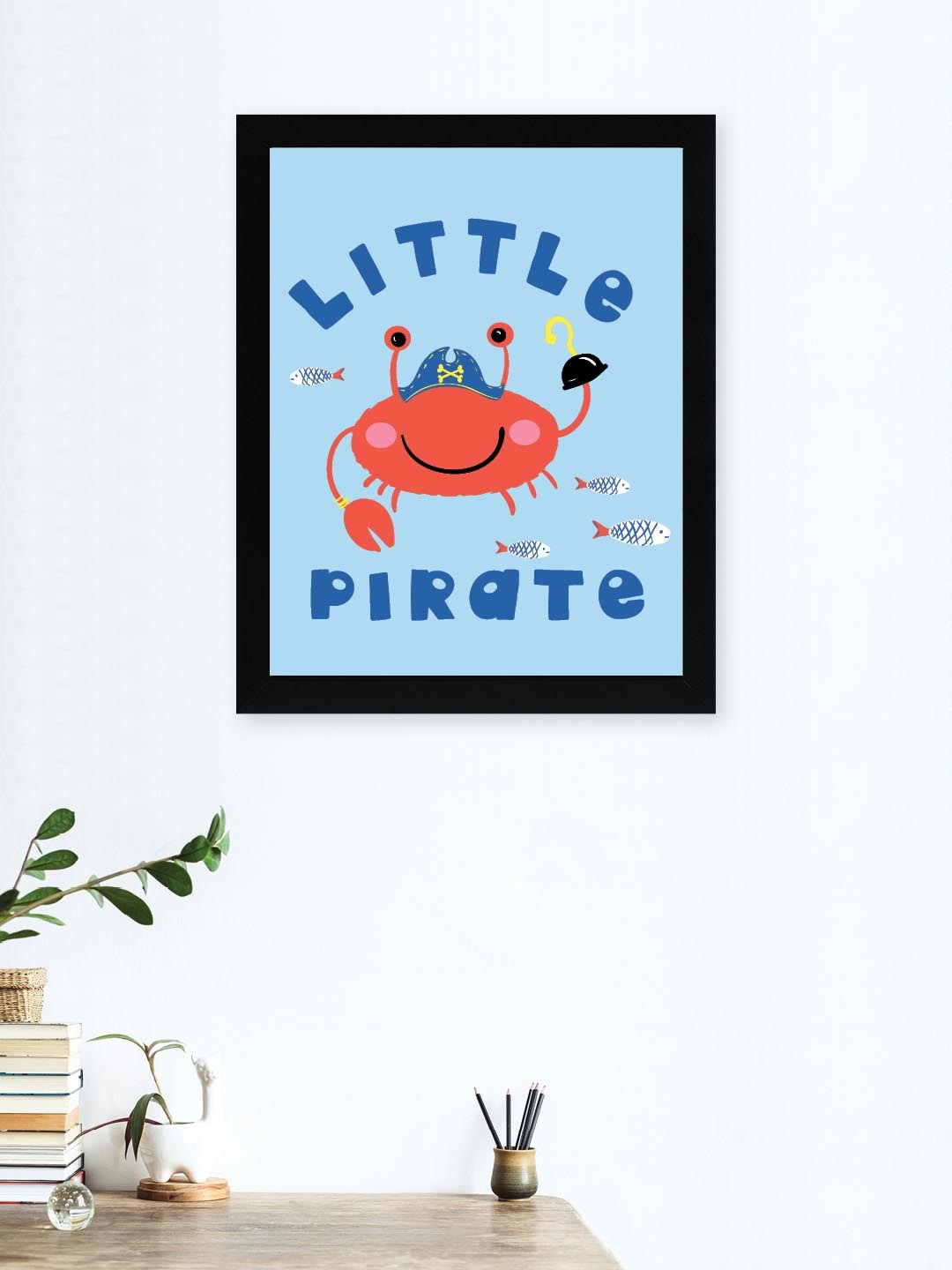 

nest ART Blue & Red Paper Plain Print Quotes Framed Wall Art