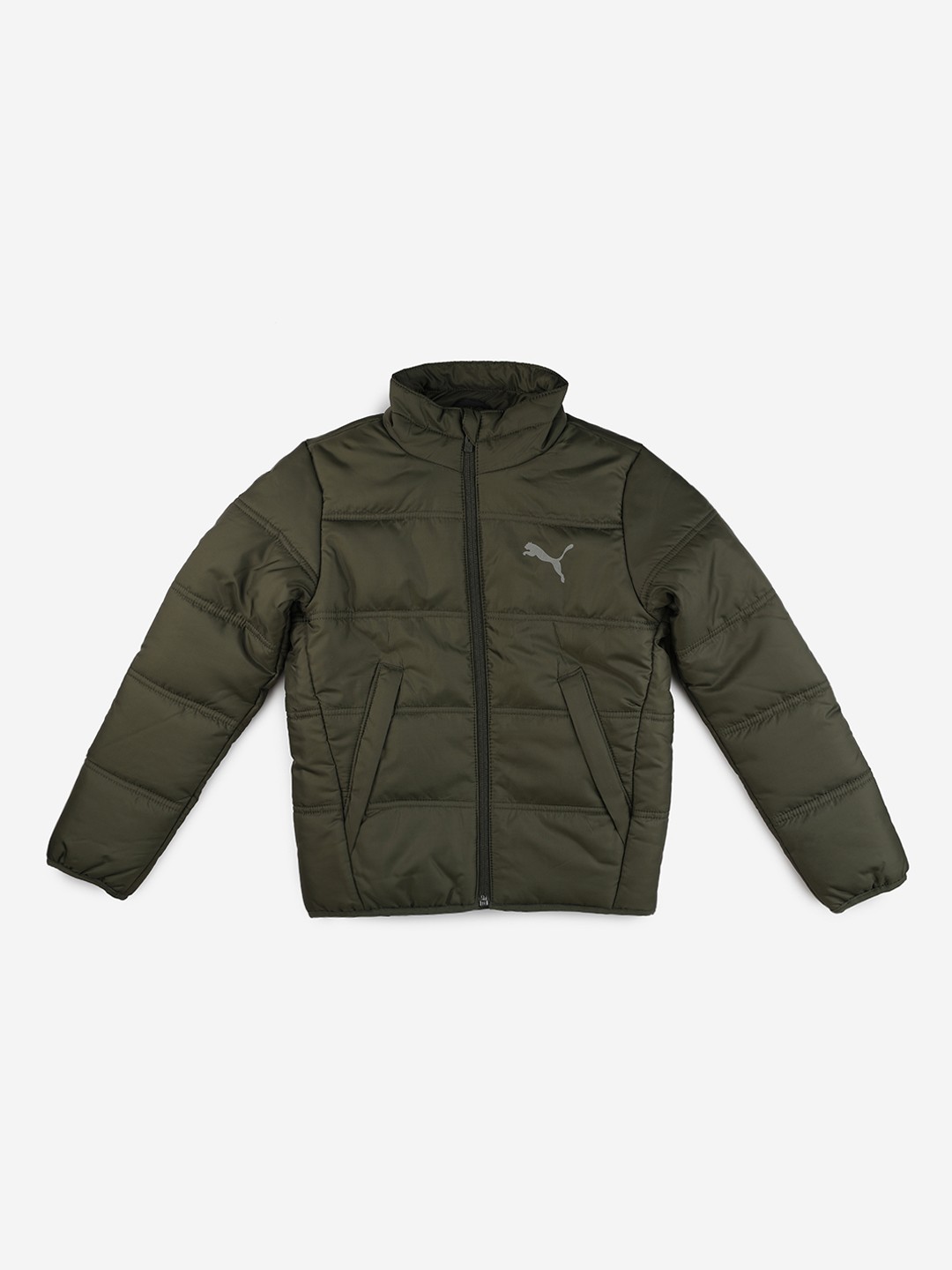 

Puma Boys Olive Green Solid ESS Padded Jacket