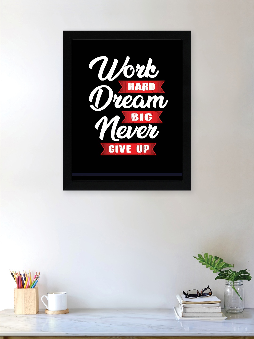 

nest ART Black & White Motivational Quotes Printed Framed Wall Art