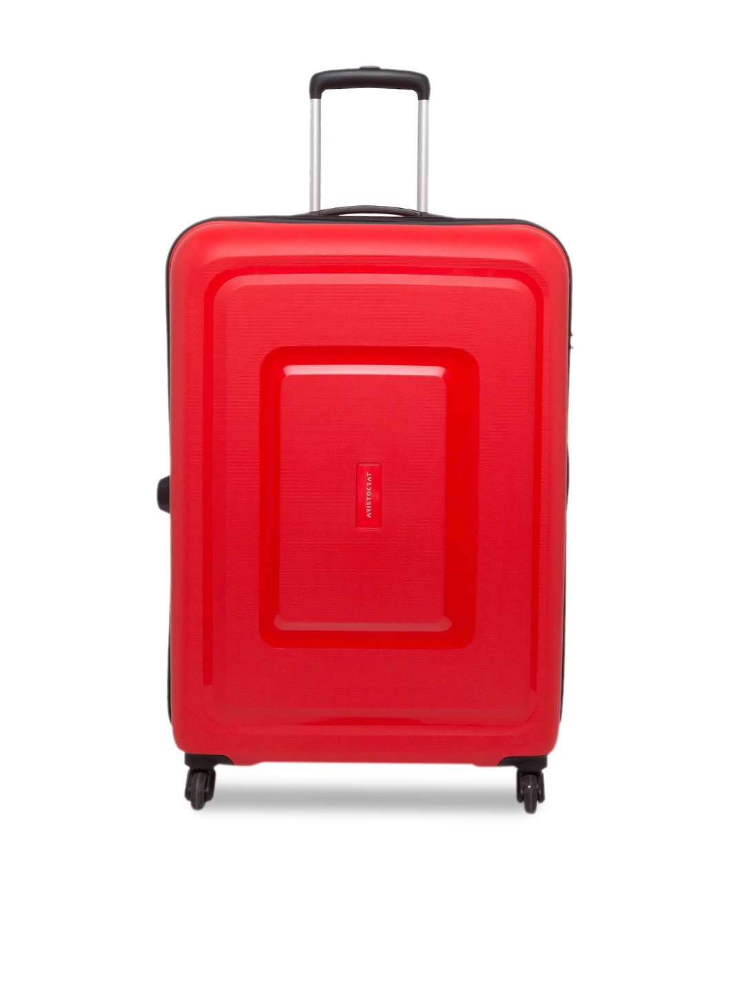 

Aristocrat Red Solid Hard-Sided Large Trolley Bag