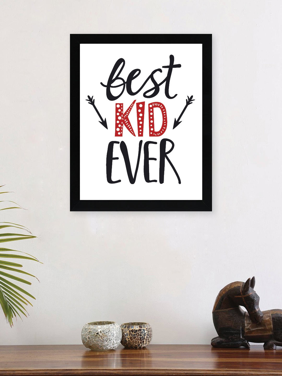 

nest ART Black & Red Paper Plain Print Quotes Framed Wall Art