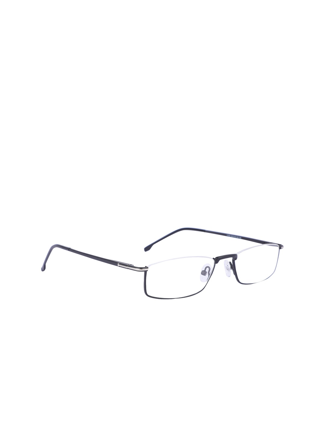 

MARC LOUIS Unisex Black Solid Half Rim Rectangle Frames MLV183 C5 53 FR