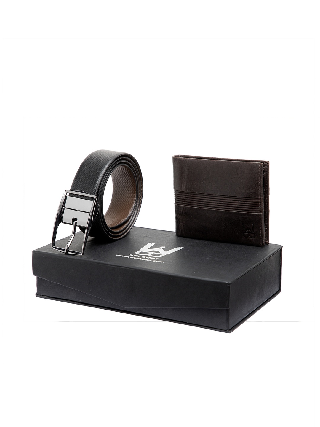 

WELBAWT Men Black & Brown Accessory Gift Set