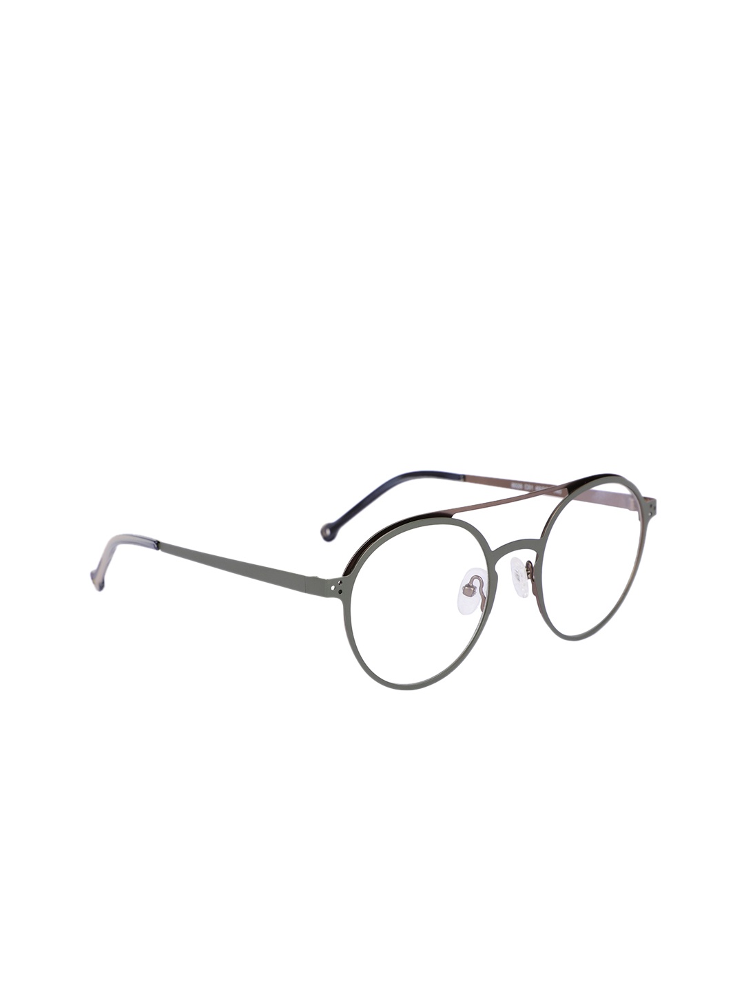 

MARC LOUIS Unisex Green Solid Full Rim Round Frames ML8028 C01 49 FR