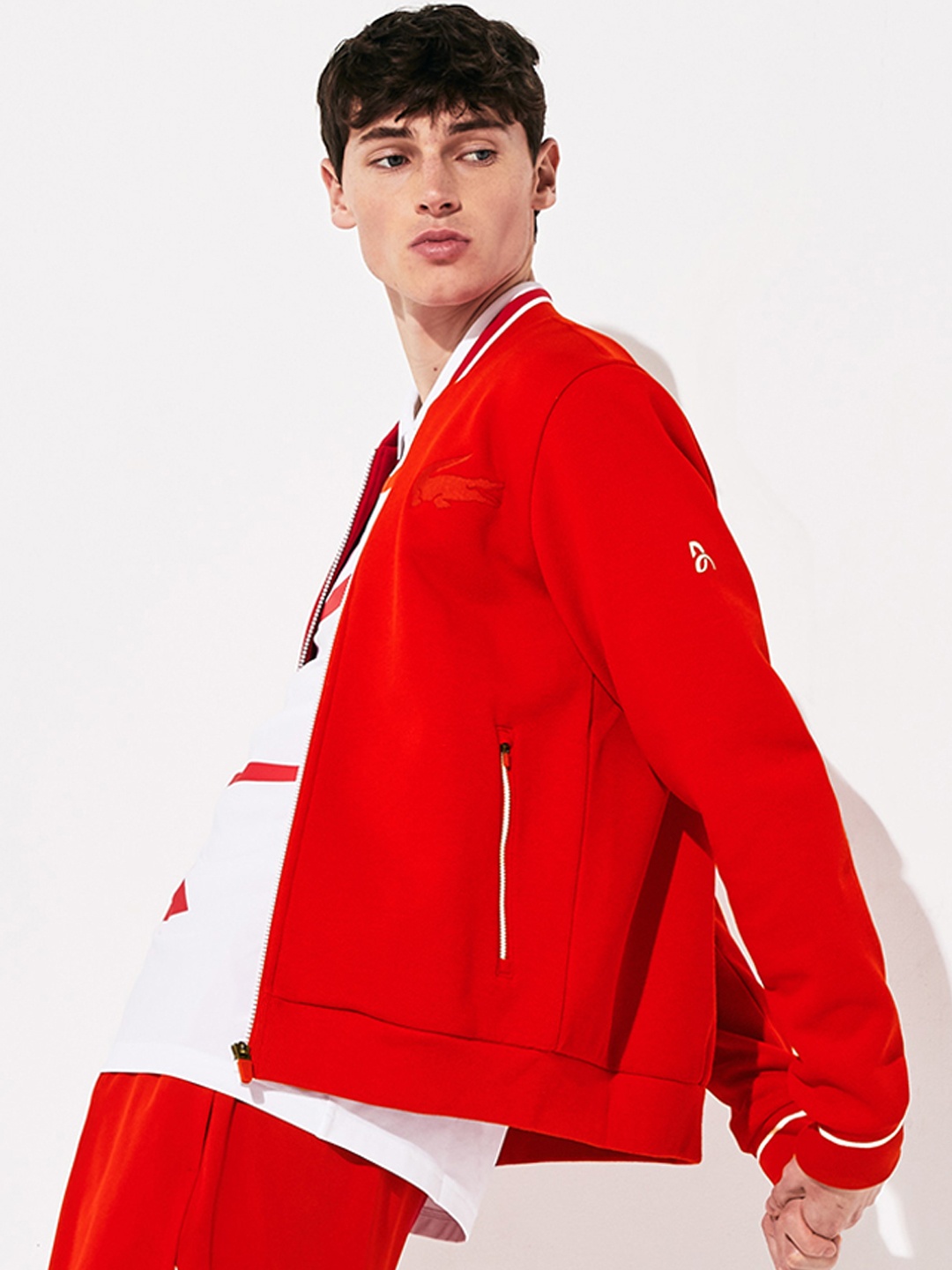 

Lacoste Men Red Solid Roland Garros x Novak Djokovic Sweatshirt