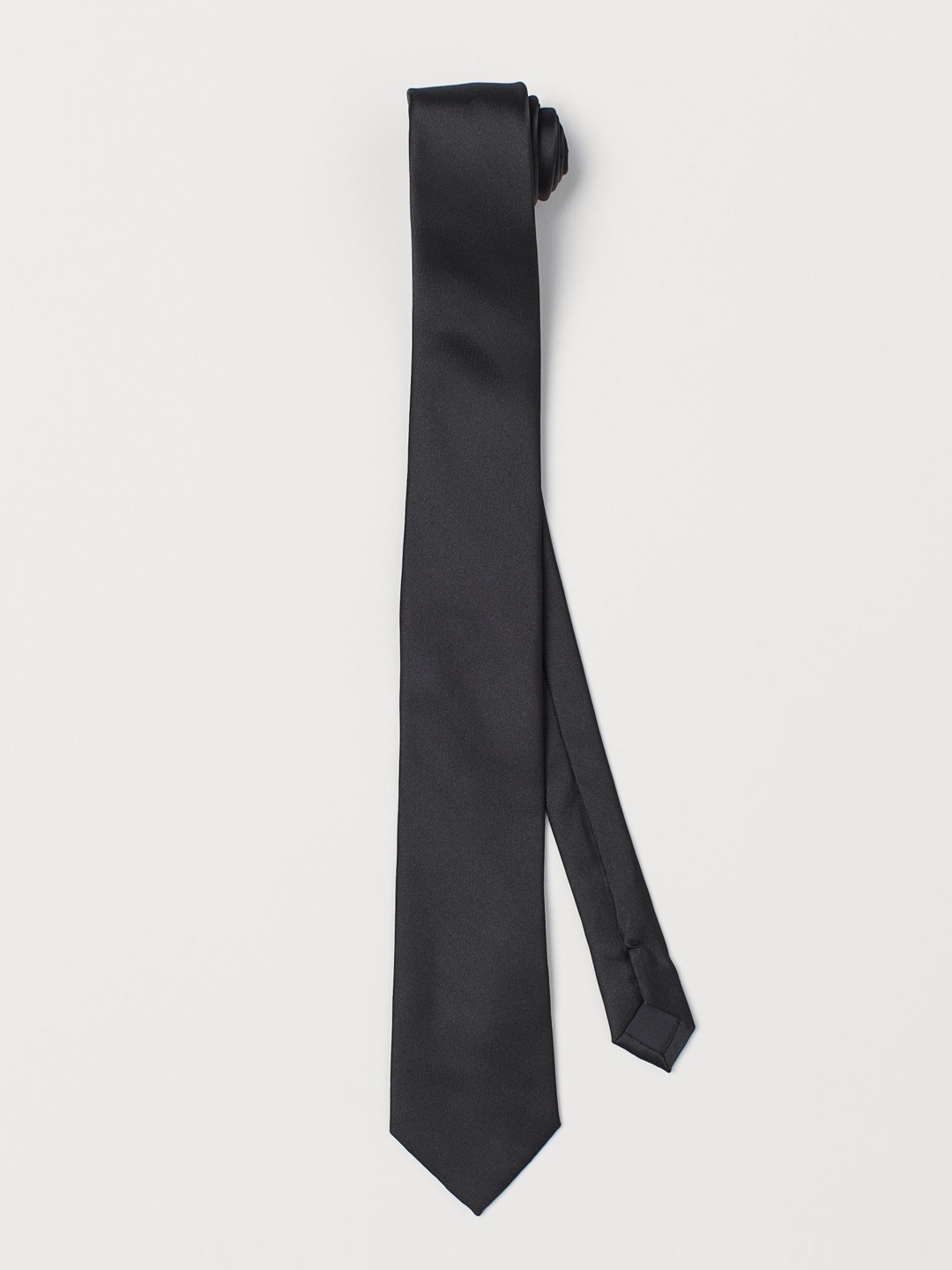 

H&M Men Black Solid Satin Tie