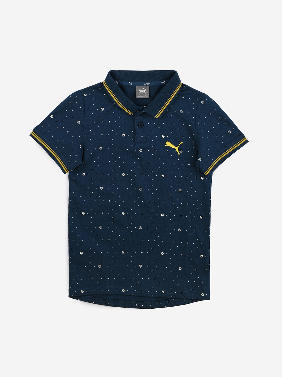 

Puma Boys Teal Green VK AOP Polo B Gibraltar Sea Polo T-shirt
