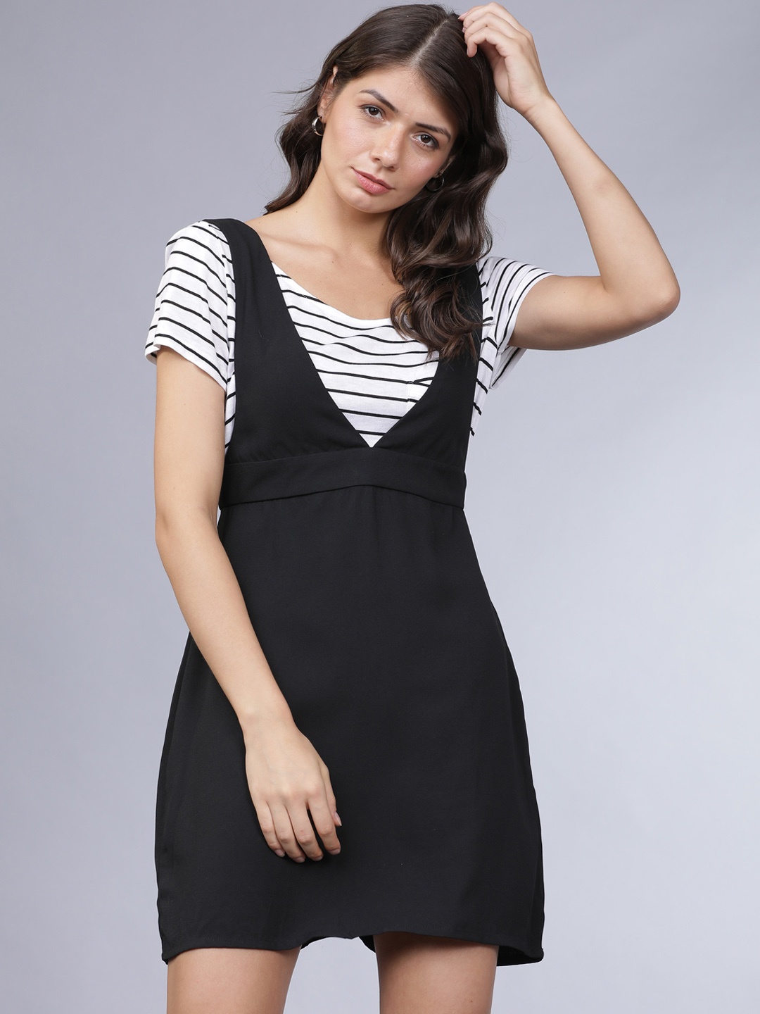 

Tokyo Talkies Women Black Solid Sheath Dress