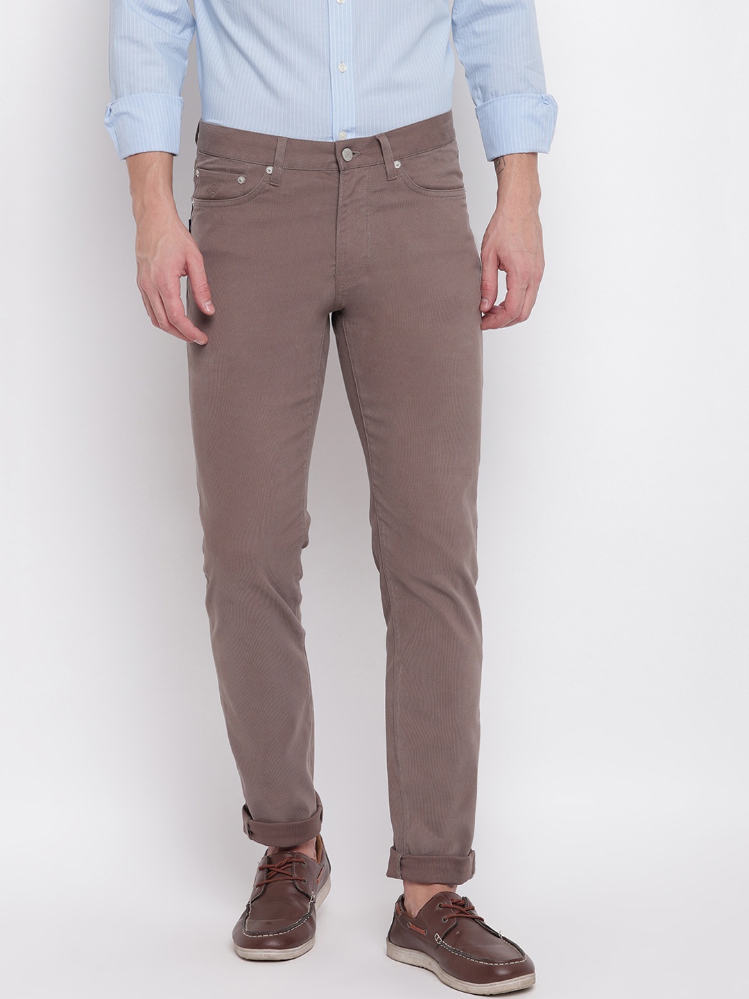 

GANT Men Brown Slim Fit Mid-Rise Clean Look Jeans
