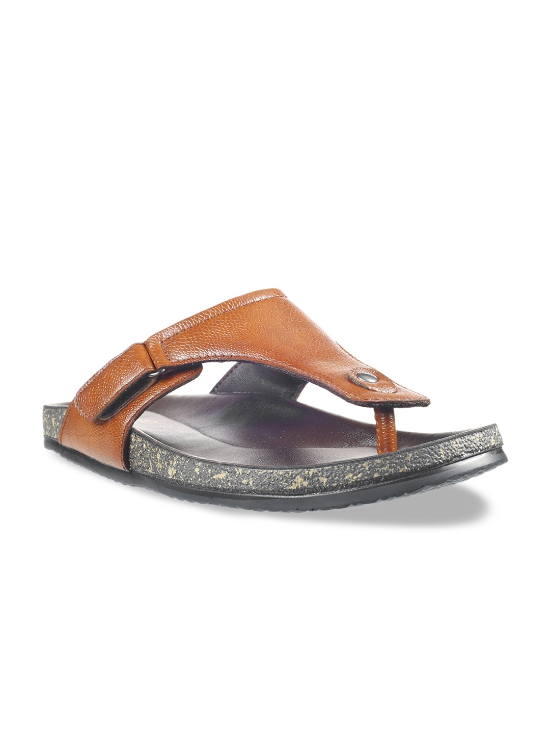 

Khadims Men Tan Brown Comfort Sandals