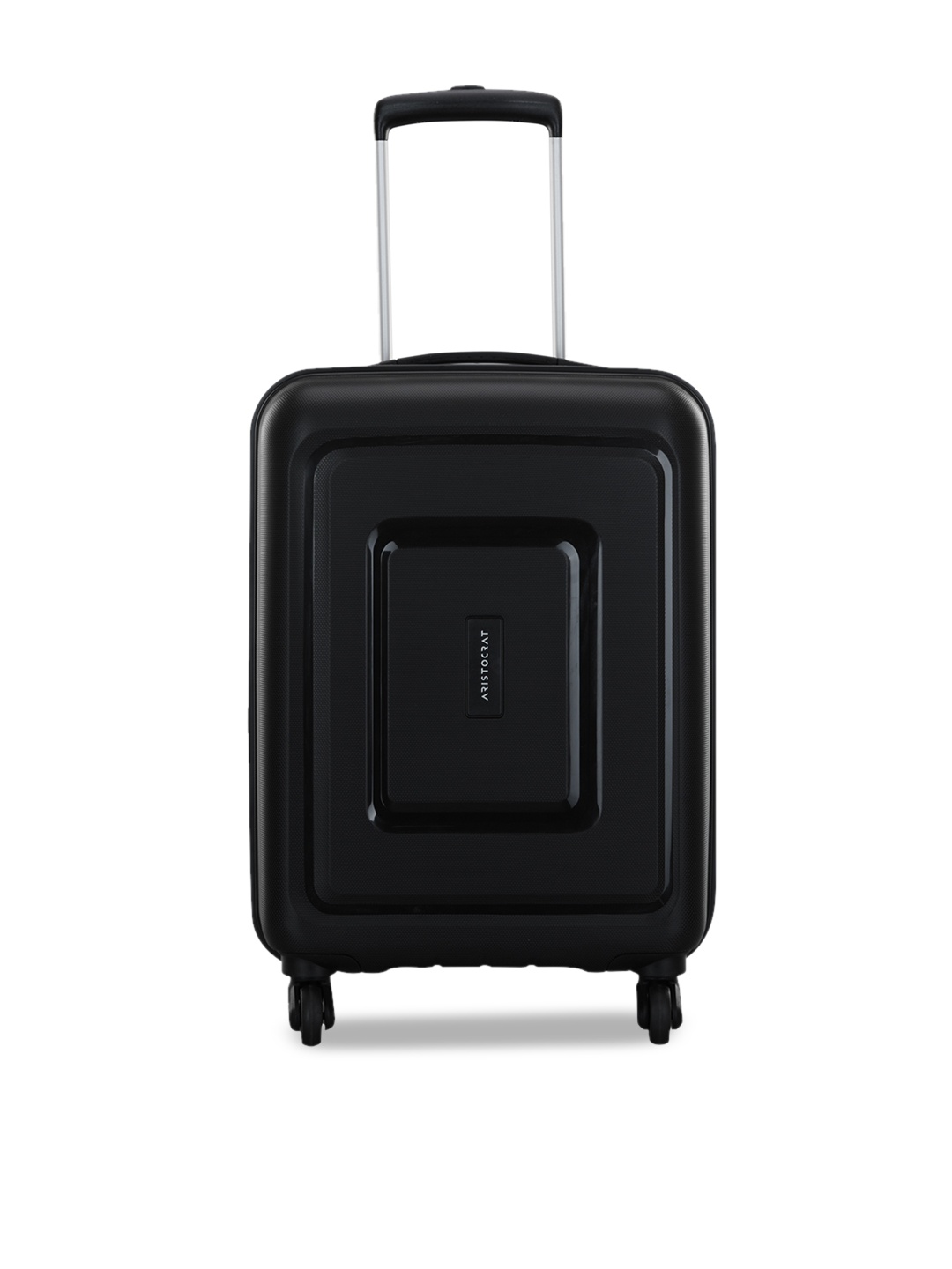 

Aristocrat Black Solid Hard-Sided Cabin Trolley Suitcase