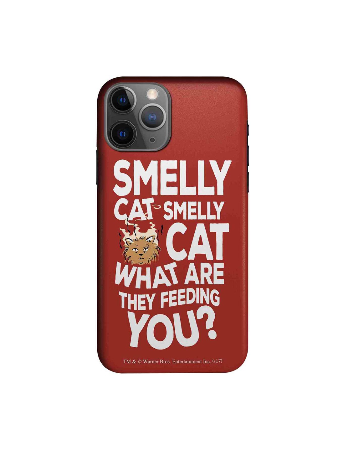 

macmerise Rust Red & White Friends Smelly Cat iPhone 11 Pro Max Case