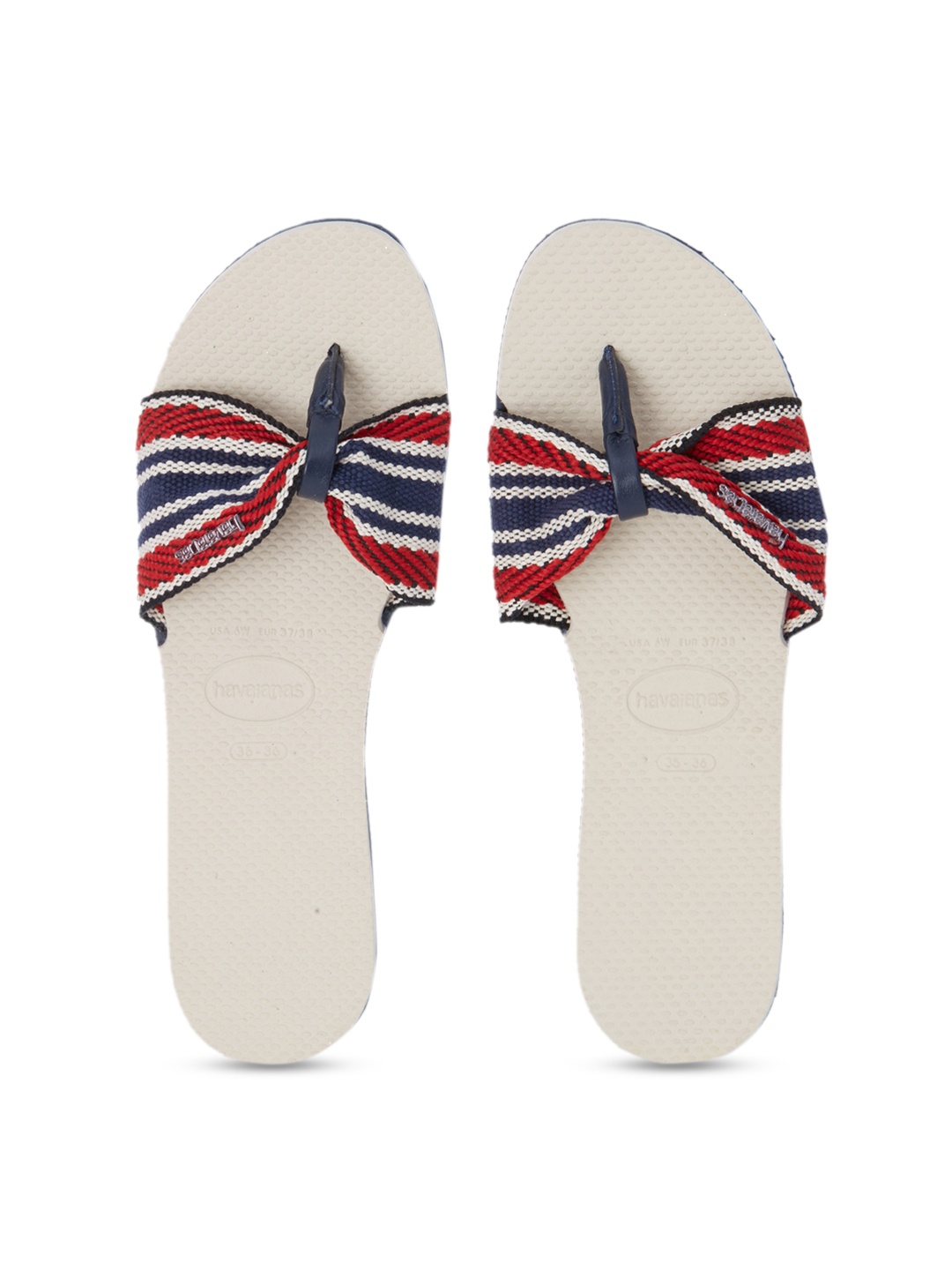 

Havaianas Women Beige Printed Thong Flip-Flops