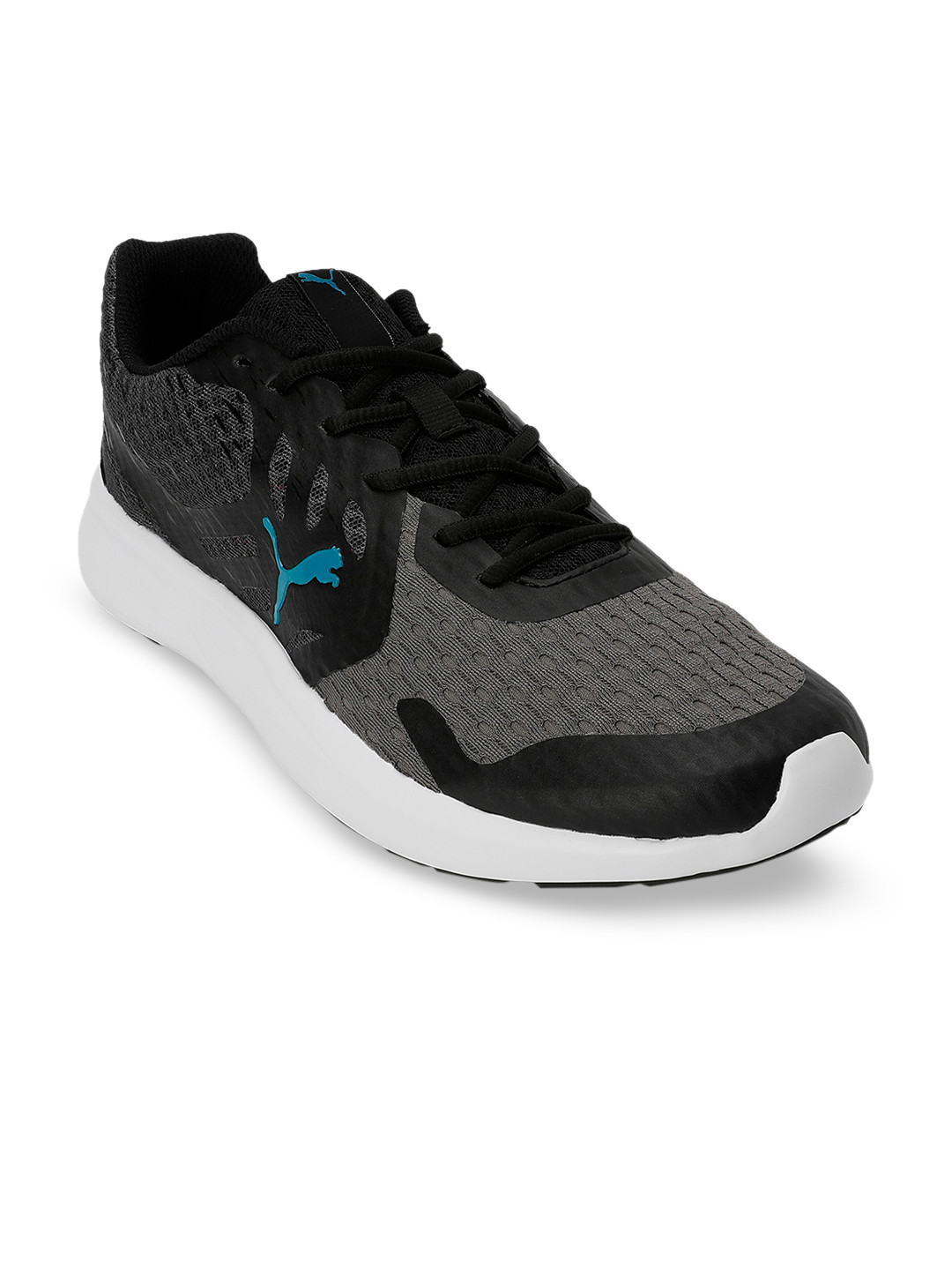 

Puma Men Black Grey Gamble XT Mesh Running Shoes