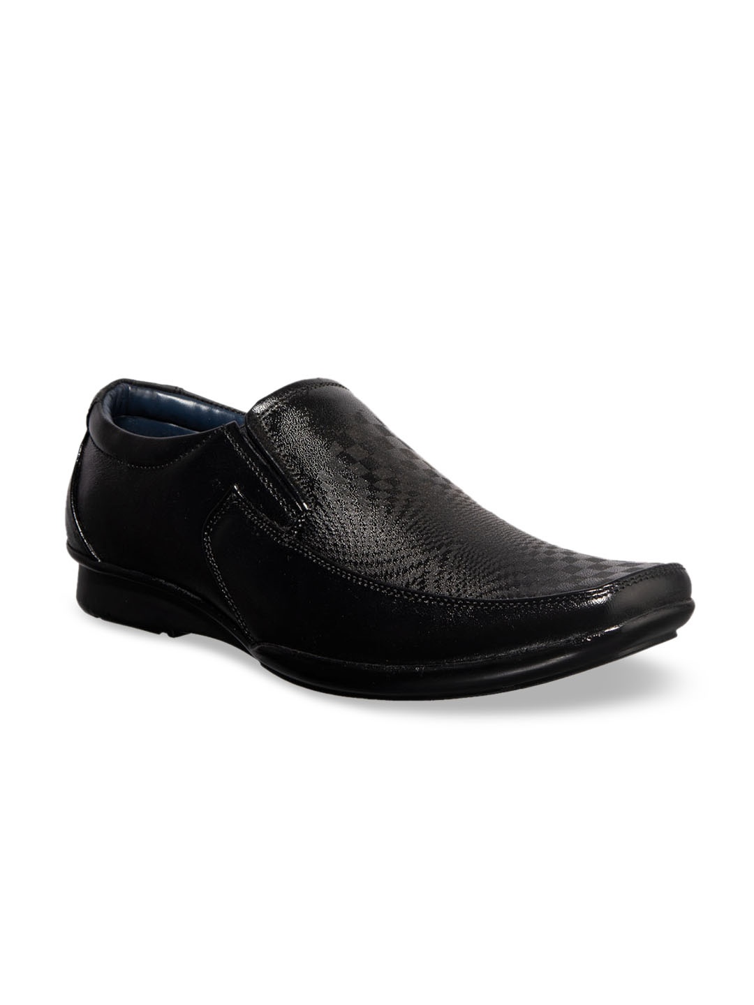 

Khadims Men Black Slip-On Sneakers