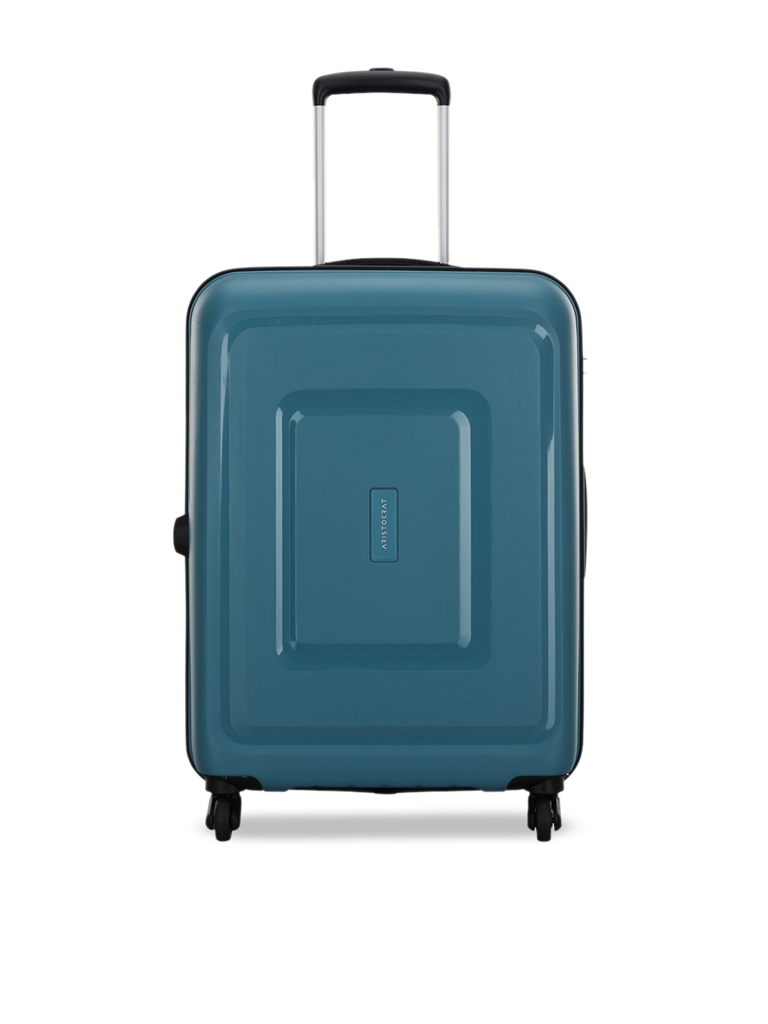 Aristocrat Blue Solid Hard-Sided Medium Trolley Bag
