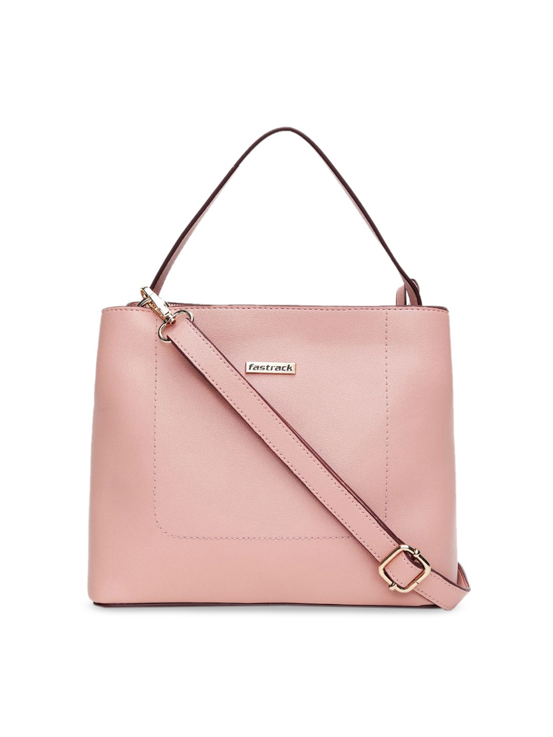 Fastrack Pink Structured Handheld Bag